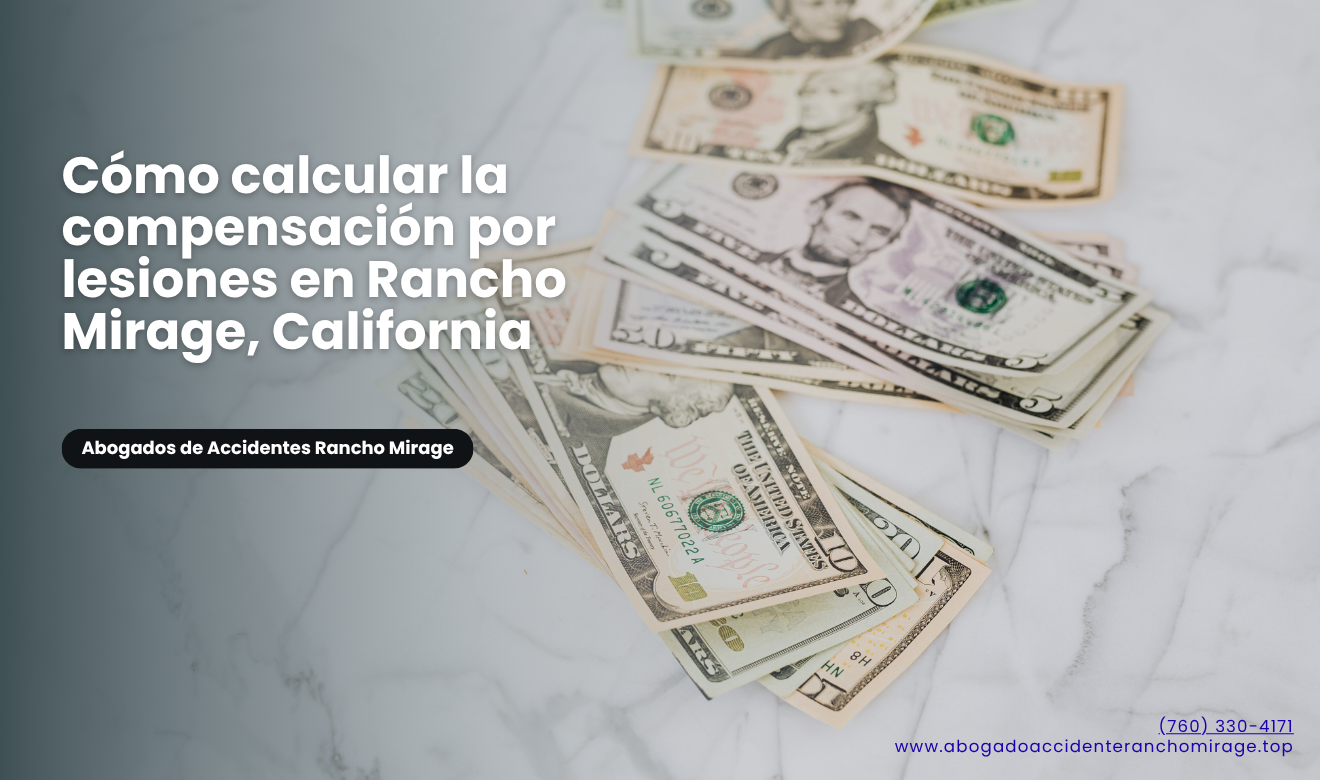 cómo calcular compensación por lesiones Rancho Mirage