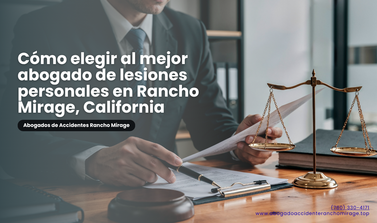 contratar abogado de lesiones Rancho Mirage