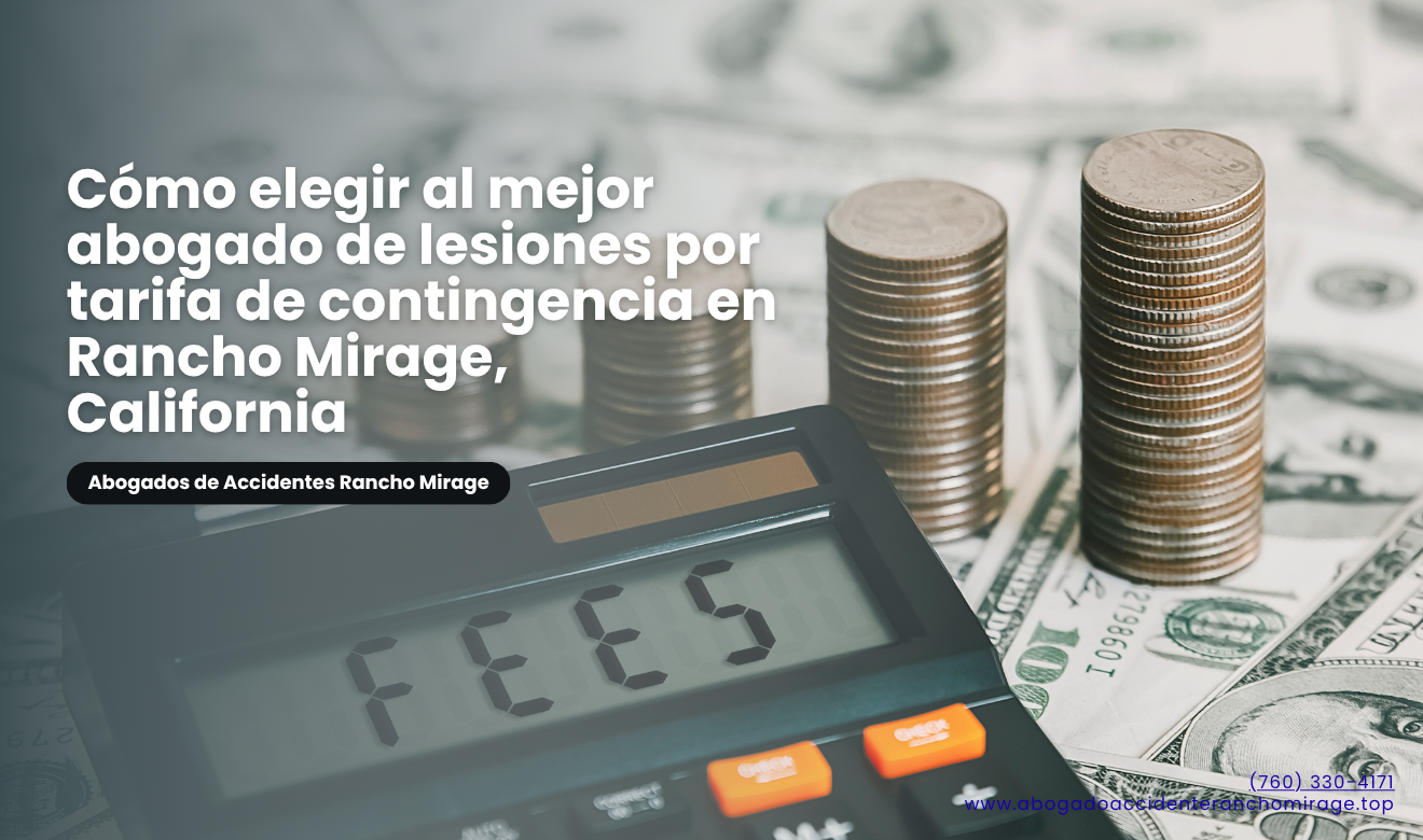 abogado lesiones tarifa contingencia Rancho Mirage
