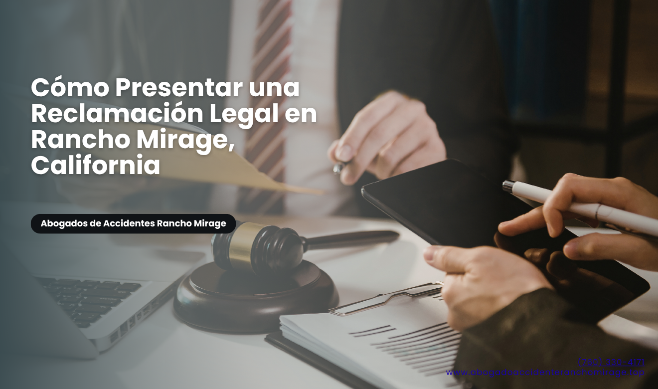 guía de pasos para reclamación legal Rancho Mirage
