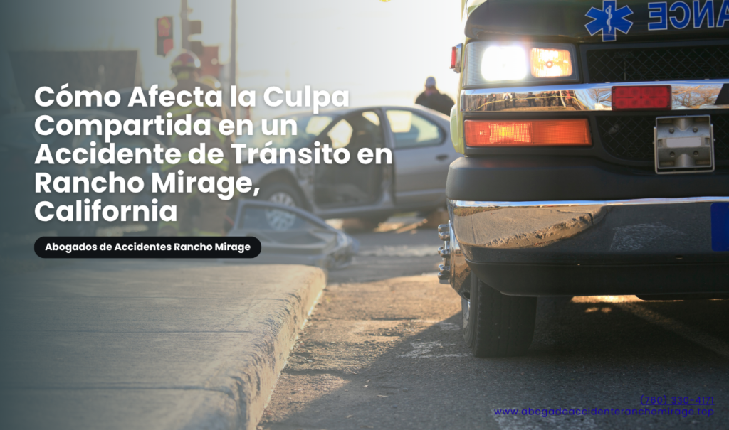 puedo demandar con parte de culpa Rancho Mirage